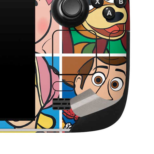 Disney Toy Story Characters Collage faces Steam Deck Handheld Gaming Computer Skin